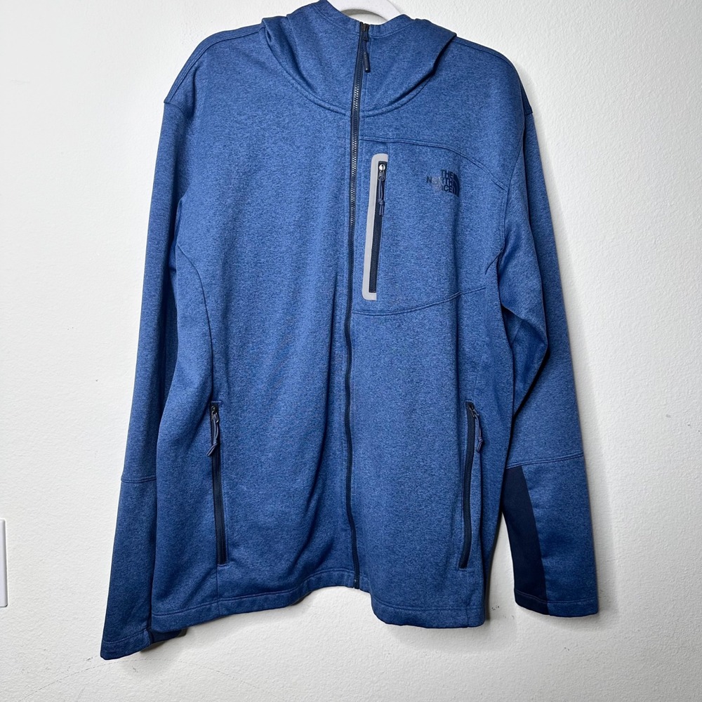 North Face Mens XLarge Canyonlands Full Zip Hooded Fleece Jacket Outdoor Trail